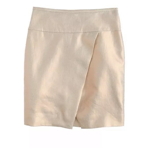 J. Crew Dresses & Skirts - NWT J Crew Crossover linen skirt 6